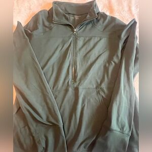 ZYIA Active Dark Green 1/2 zip Pullover with pocket - size XXXL